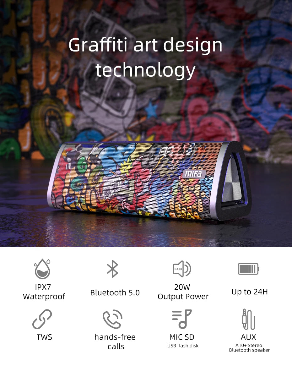 Graffiti 360° Waterproof Speaker